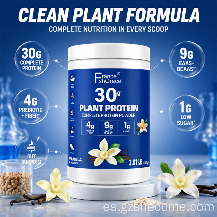 Apoyo a la recuperación muscular en polvo de proteína vegetal Shecome